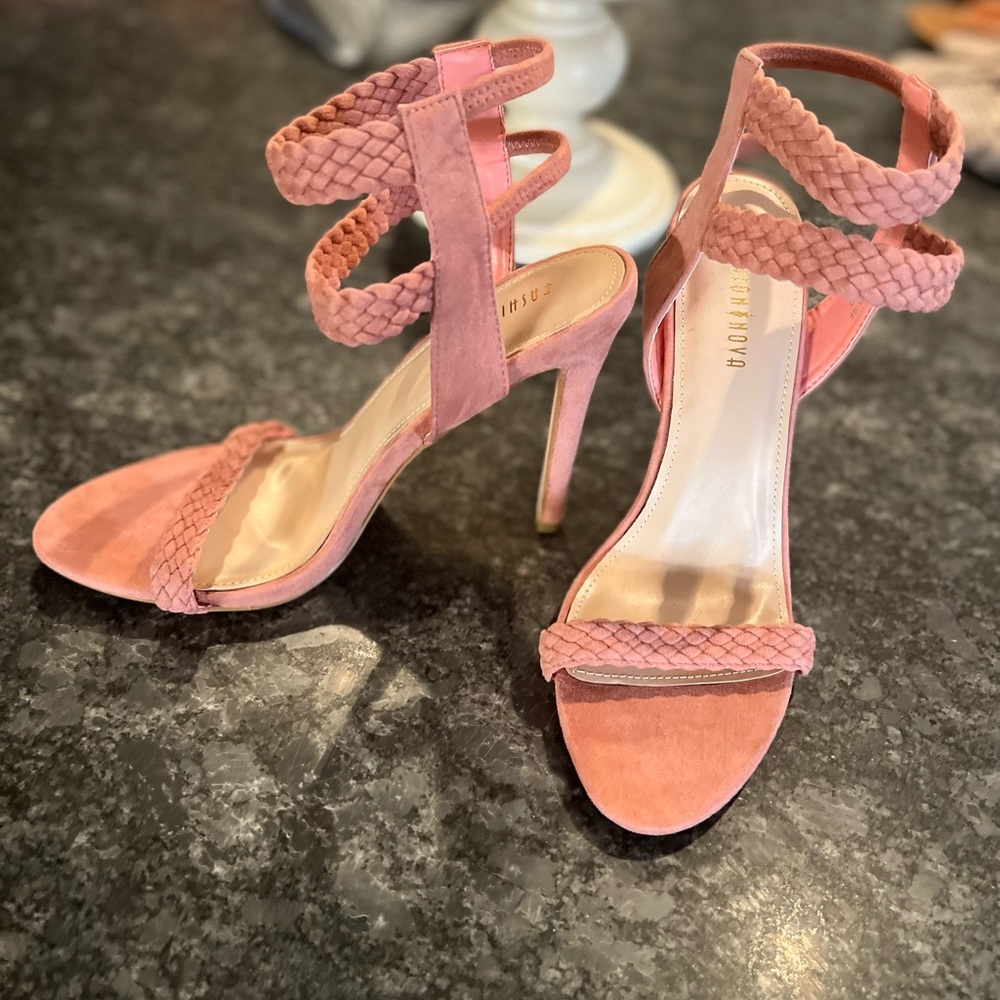 Fashion Nova Set Fire Heeled Sandal - Blush (NWOB) - Picture 10 of 15